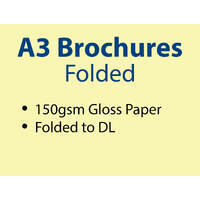 5,000 x A3 Folded Brochures - Trade - Pickup - Inc GST