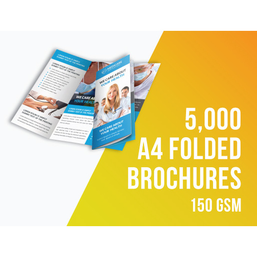 5,000 x A4 Brochures - Folded - Free Shipping - Google Offer