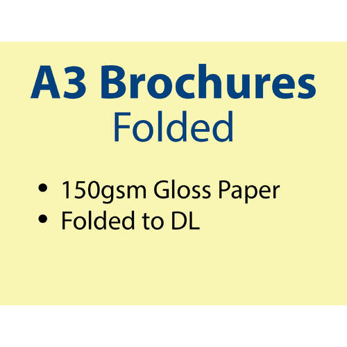 50,000 x A3 Folded Brochures - Trade - Pickup - Inc GST